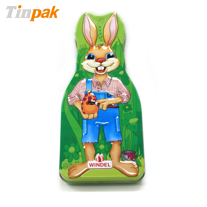 easter rabbit chocolate tin